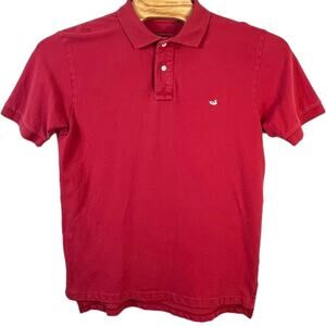 Red/Salmon Southern March Polo Shirt - Size Large